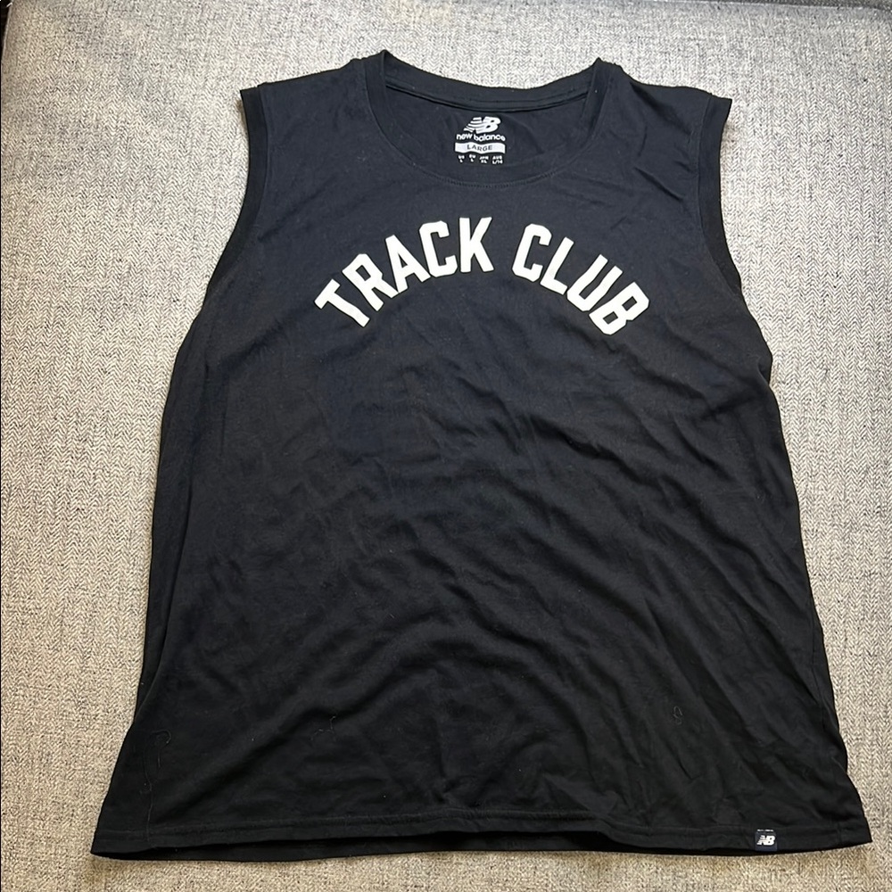 New Balance Black Track Club Tank Top